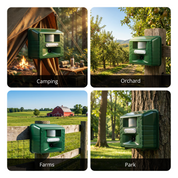 Yard Sentinel + Strobe Light Outdoor Ultrasonic Animal Repeller, Waterproof – Cat Repellent, Skunk Repellent, and Bird Repellent (1-Pack)