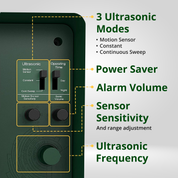 Yard Sentinel + Strobe Light Outdoor Ultrasonic Animal Repeller, Waterproof – Cat Repellent, Skunk Repellent, and Bird Repellent (1-Pack)