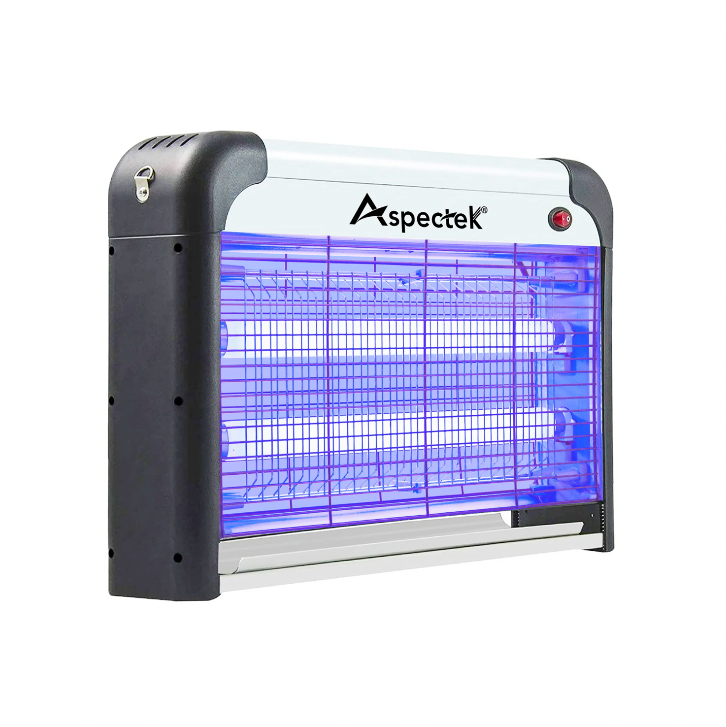 Aspectek 20W Indoor Bug Zapper, Powerful UV Bugs Lamp Attract Insects and 2800V Grid Kills Flying Insects SOLID BLACK