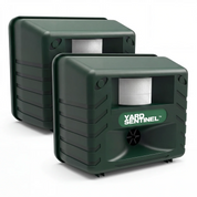 Aspectek Yard Sentinel Outdoor Ultrasonic Animal Repeller, Motion Sensor, Water-Resistant, Powerful Repel for Squirrel, Raccoon, Skunk, Rabbit (2-Pack)