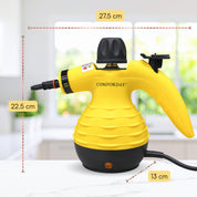 Comforday Handheld Pressurized Steam Cleaner with 9 Accessories