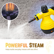 Comforday Handheld Pressurized Steam Cleaner with 9 Accessories