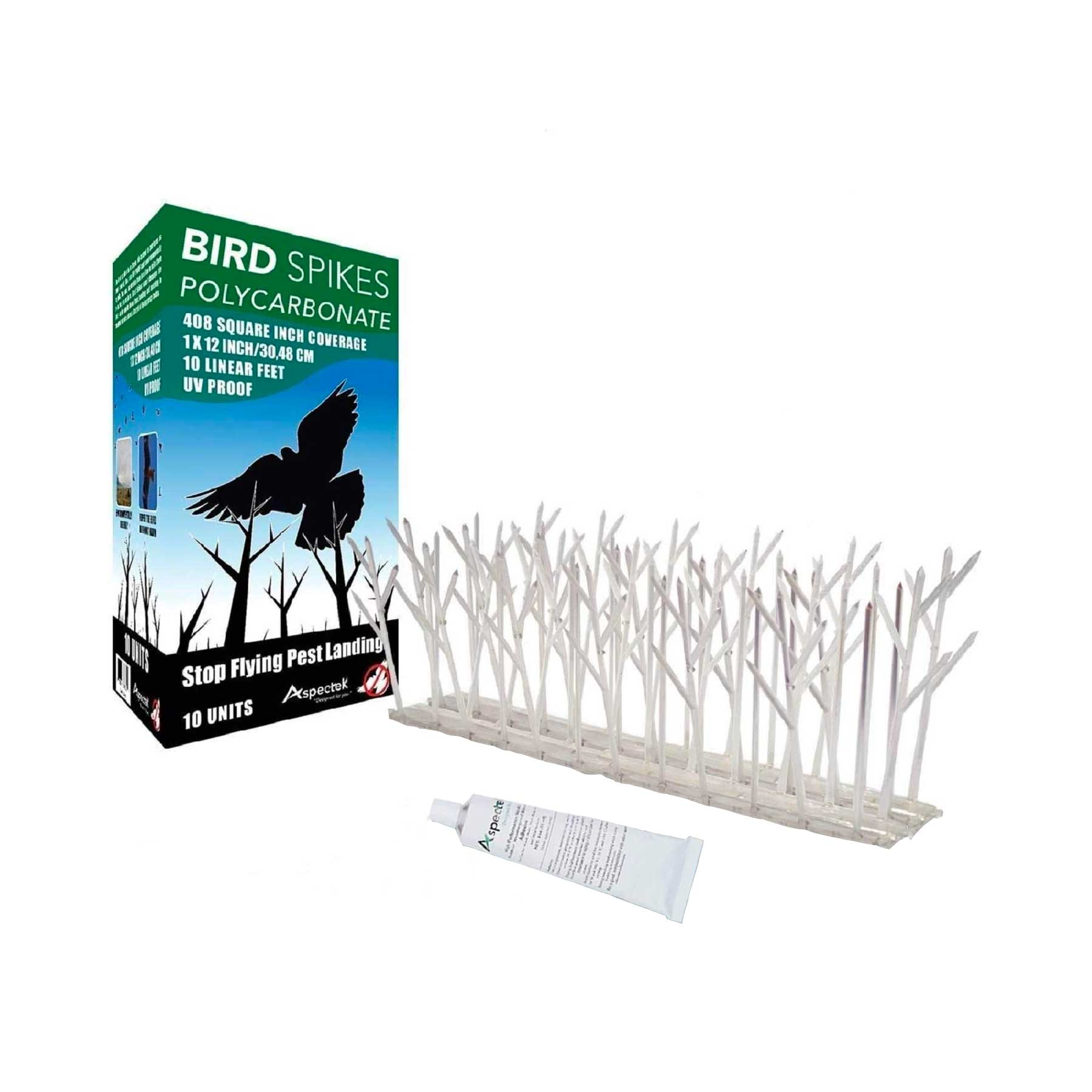  Plastic Polycarbonate Bird Spikes Kit