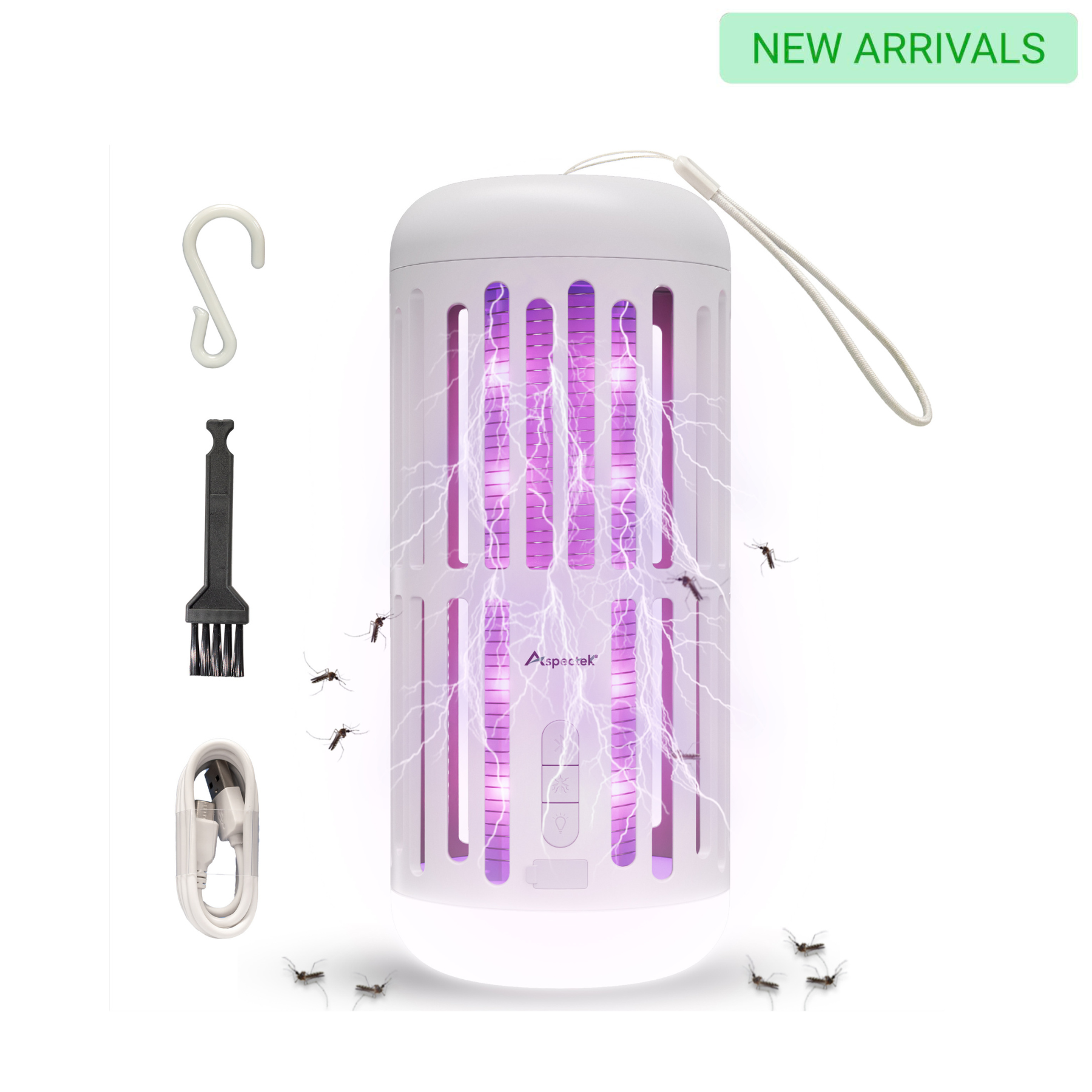 Aspectek 20W Electric Outdoor Mosquito Zapper – Comes with Replacement Bulbs