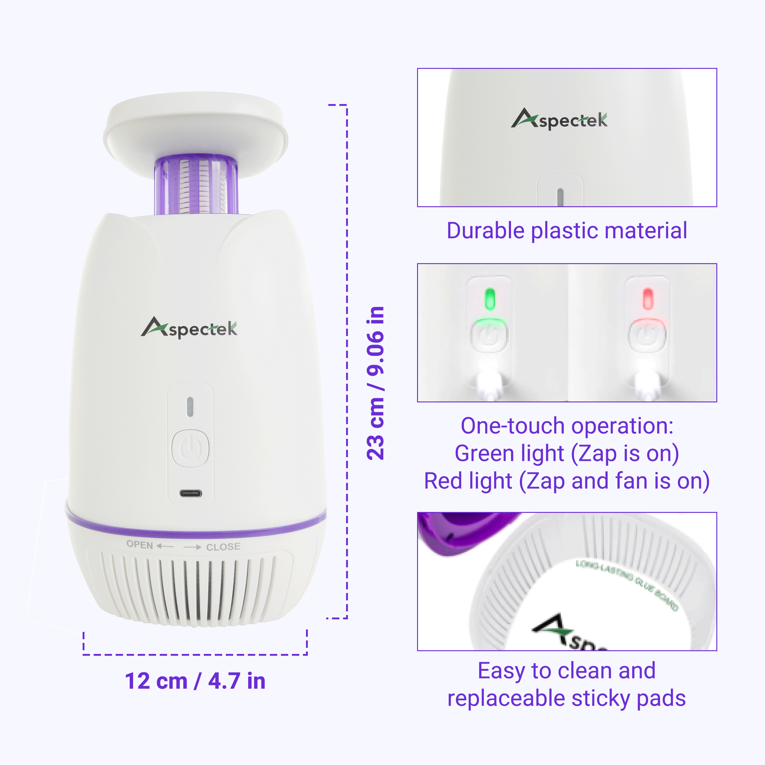 Indoor Bug Zapper: 4 in 1 Insect Fly Zapper featuring UV Light attraction