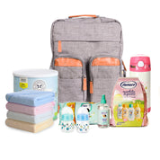 Aspectek Multi-Functional Diaper Bag Backpack with Insulated Bottle Pockets, Large Capacity Baby Bag, Waterproof Travel Backpack for Moms & Dads with Stroller Straps & Multiple Compartments