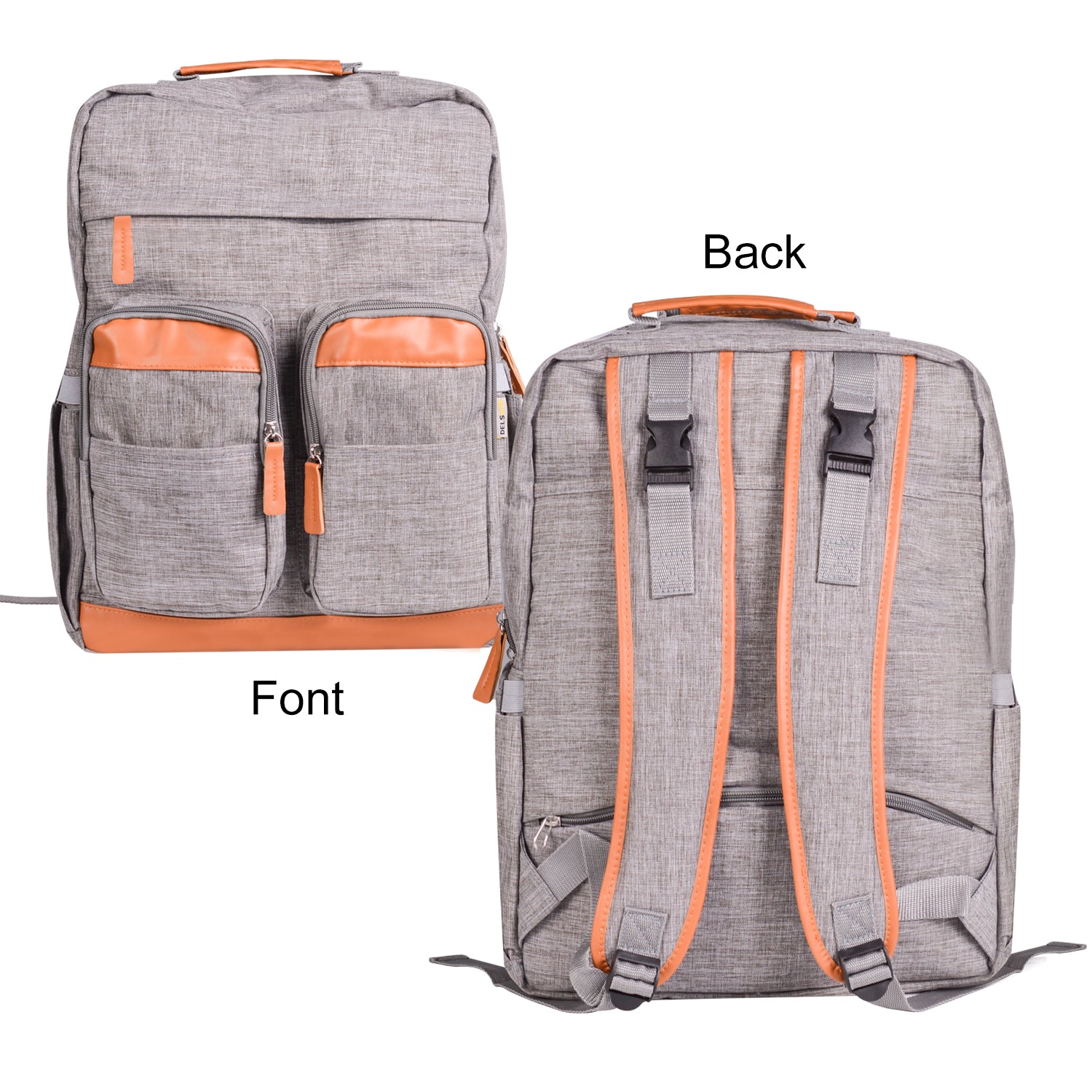Aspectek Multi-Functional Diaper Bag Backpack with Insulated Bottle Pockets, Large Capacity Baby Bag, Waterproof Travel Backpack for Moms & Dads with Stroller Straps & Multiple Compartments