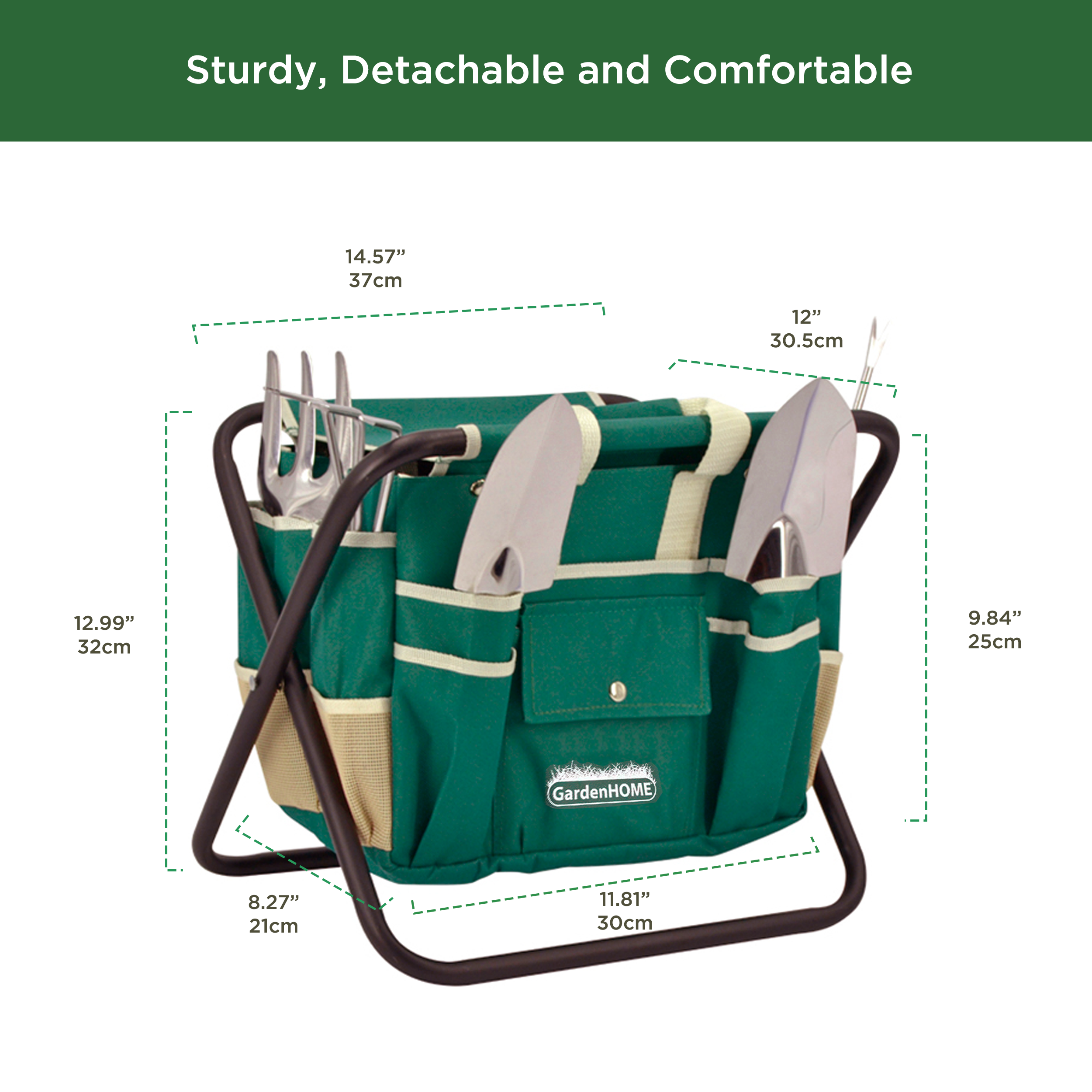 Garden Tool Set, Stainless Steel 7 Piece Tool Set