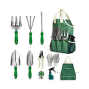 Garden Hand Tool Set Equipment with Tote Bag Adjustable and Apron