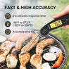 Flamen Digital Meat Thermometer with Backlight for Kitchen, Deep Frying, Baking, Turkey, BBQ