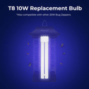 Aspectek Replacement UV Lamp Bulb for Outdoor Bug Zapper, H-Shaped Twin Tube Light Bulbs,