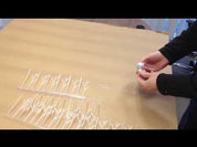 Aspectek Plastic Polycarbonate Bird Spikes Kit with Adhesive Glue, Covers 10 Feet