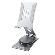 NERDI Universal 360° Swivel Foldable Cell Phone Stand, Desk Stand, Adjustable Angle and Height, Durable Aluminum Metal, Perfect for Video Calls, Watching Videos, Playing Game