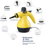 Effortless cleaning at your fingertips: Comforday Multi-Purpose Handheld Pressurized Steam Cleaner with 9-Piece Accessories