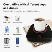 Electric Coffee Warmer for Desk with 3 Temperature Settings