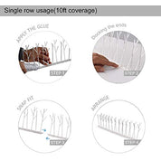  Plastic Polycarbonate Bird Spikes Kit