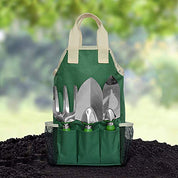 Garden Hand Tool Set Equipment with Tote Bag Adjustable and Apron