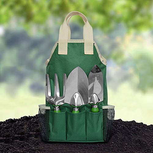 Garden Hand Tool Set Equipment with Tote Bag Adjustable and Apron