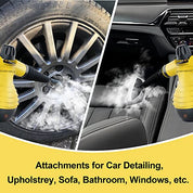 Effortless cleaning at your fingertips: Comforday Multi-Purpose Handheld Pressurized Steam Cleaner with 9-Piece Accessories