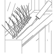  Plastic Polycarbonate Bird Spikes Kit