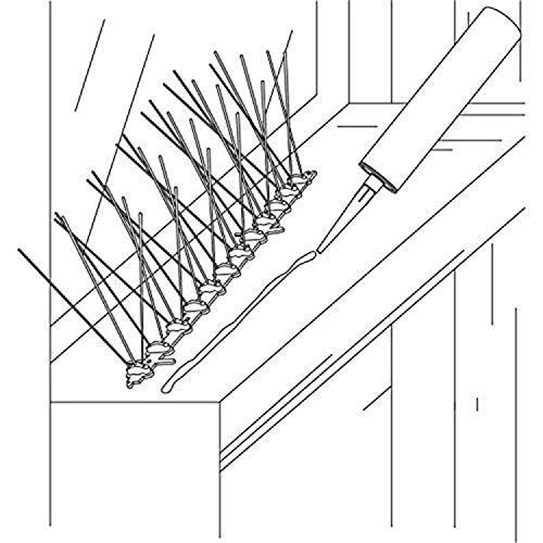  Plastic Polycarbonate Bird Spikes Kit