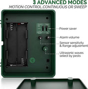 Deter unwanted guests with ease: Yard Sentinel +STROBE & Remote Control Outdoor Ultrasonic Animal Repeller with Motion Sensor