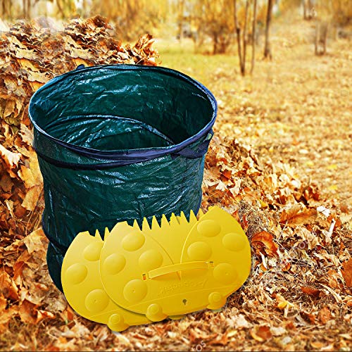 GardenHOME Leaf Scoops Garden and Yard Hand Rakes Leaf Claws with Adjustable Handles - Large Sized Multi-use for Leaves, Lawn and Trash Pick-Up