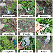 Garden Hand Tool Set Equipment with Tote Bag Adjustable and Apron