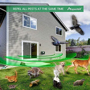 Guard your outdoor space: Yard Sentinel + STROBE LIGHT Outdoor Ultrasonic Animal Repeller