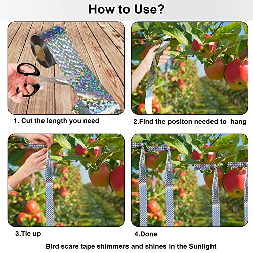 Holographic Bird Scare Ribbon