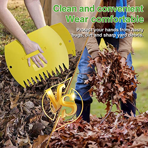 GardenHOME Garden and Yard Leaf Scoops Hand Rakes, Large Sized, Multip ...