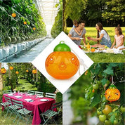Aspectek Wasp Trap 2-Pack (Pumpkin Shape) Traps Wasps, Bee Traps Hornets, and Bees (Wasp Trap)